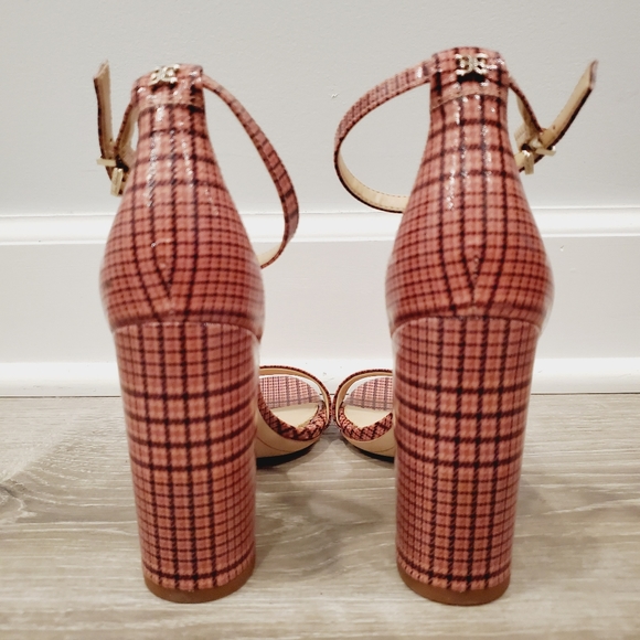 NEW Sam Edelman Yaro Cameo Pink Block Heel SandalS - Picture 6 of 8